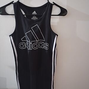 Adidas Black and White Logo Tank
